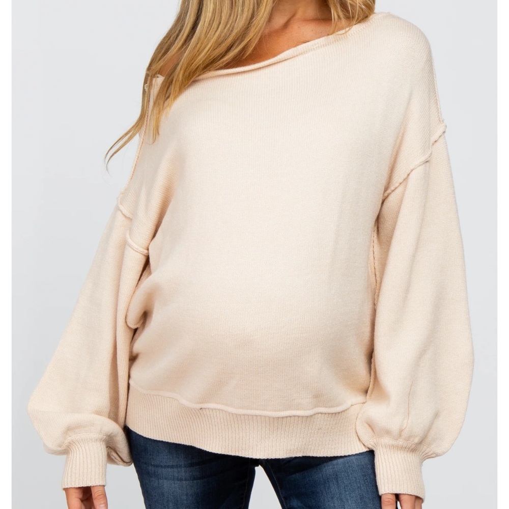 Pink blush Off Shoulder Sweater